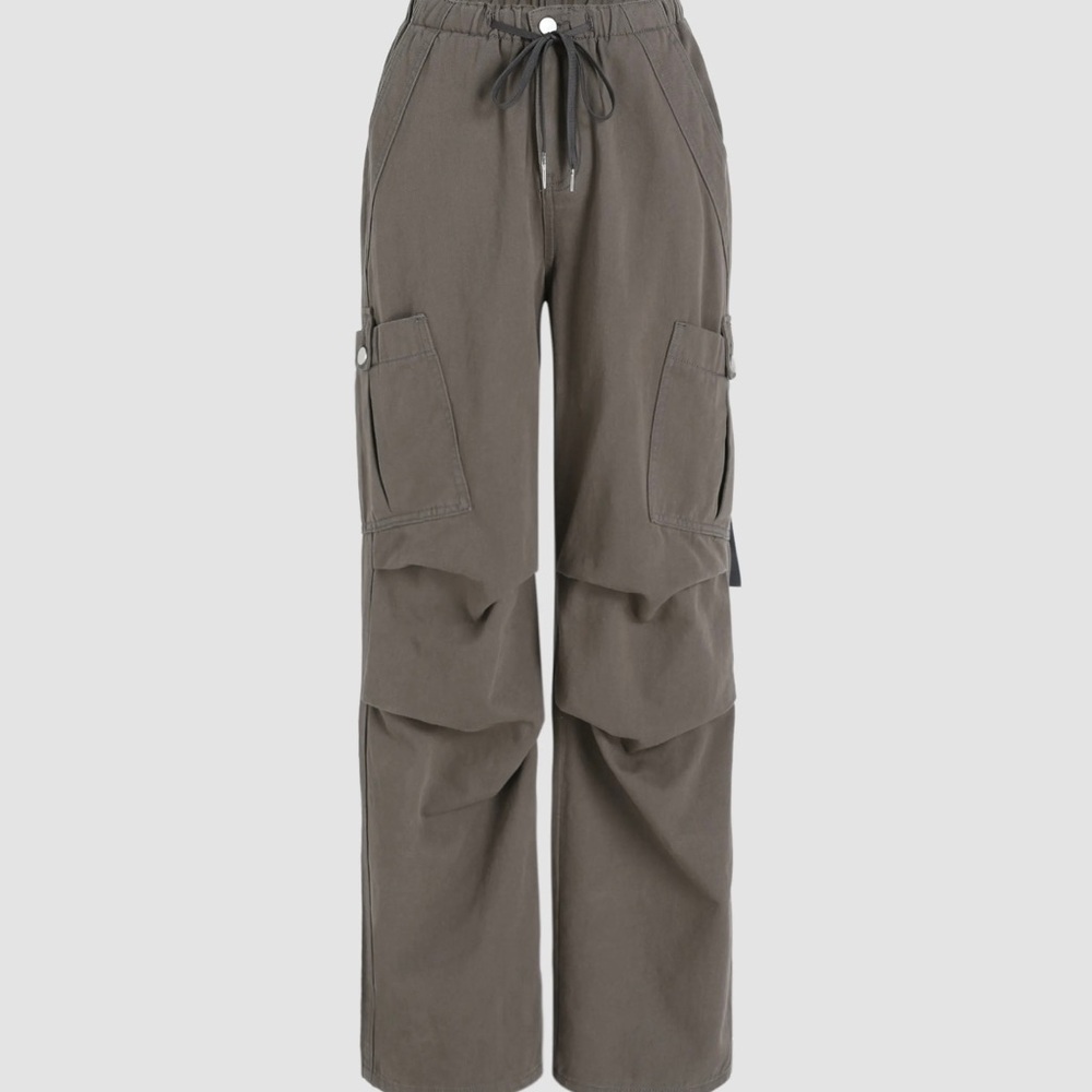 Cider Denim Drawstring Cargo Pants ‘Grey’